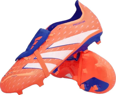 Копачи за фудбал Adidas Predator League, сува игралиште, со преклоплив јазик, портокалови