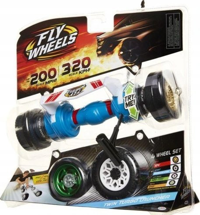Set lodrash Fly Wheels Twin Turbo Launcher, makinë lodër me rrota, për çdo lloj terreni