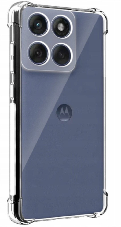 Mbështjellës telefoni Anti Shock për Motorola Moto G56, 1.5 mm, transparent