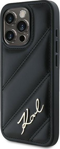 Mbrojtëse telefoni Karl Lagerfeld KLHCP15XPQDSMGK, për iPhone 15 Pro Max 6.7", hardcase, e zezë