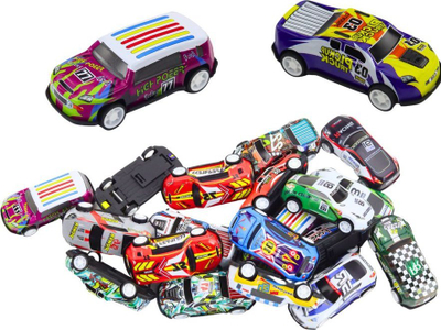 Set lodrash makina Lean Toys, 25 makina, tapet rruge, shumëngjyrëshe