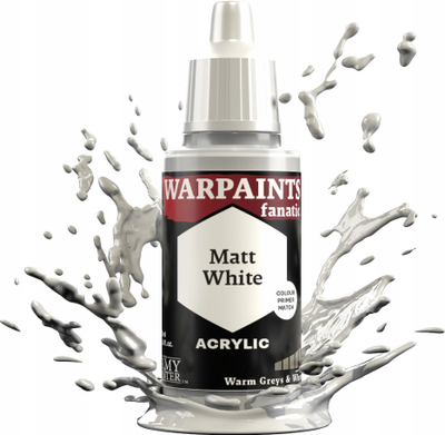 Bojë akrilike The Army Painter Warpaints Fanatic Matt White, 18ml, e bardhë mat