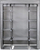 Garderobë pëlhure Saska Garden, 175 x 133 x 43 cm, e hirtë