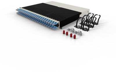 Менаџер за кабли PATCHBOX One, 8RU, Cat.6a UTP, сина
