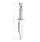 Pendant për varëse Evolution Group Pavona Knife 64059, i argjendtë