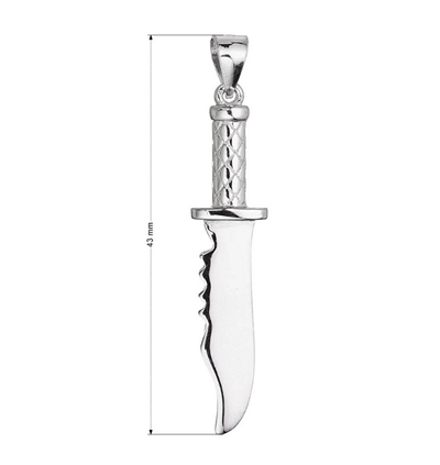 Pendant për varëse Evolution Group Pavona Knife 64059, i argjendtë