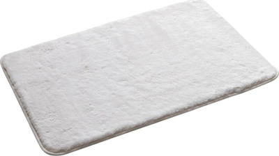 Tapet banjoje GCS Fuzzy Mat, 50x80 cm, 1.8 cm trashësi, i bardhë