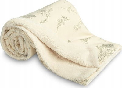 Batanije për bebe BLANKET PLUSH ECO FLOWERS, 80x100 cm, pelush i butë, shumëngjyrëshe