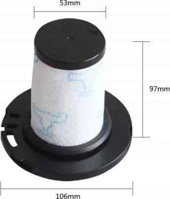 Set filtrosh zëvendësues për fshesë me korrent Tefal Rowenta ZR009007, të larshëm, 2 copë