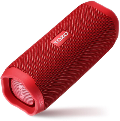 Bokës Bluetooth TOZO PA2, 25 orë, IPX8, e kuqe