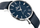 Orë burrash G.Rossi 10401A-6F1, mekanizëm quartz, rrip lëkure, blu