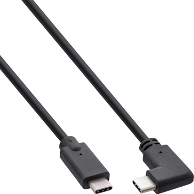 Kabllo USB InLine USB C në USB C, 0.3m, USB 3.2 Gen 2, e zezë