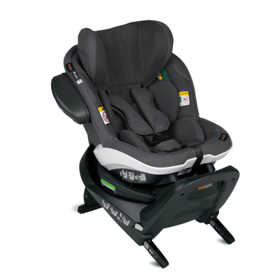 Ulëse auto BeSafe iZi Turn M i-Size, rrotulluese 360°, ISOFIX, gri e errët