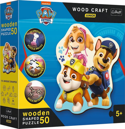 Puzzle druri Trefl PAW Patrol Funny, 50 copa, shumëngjyrësh