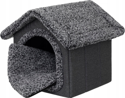 Засолниште за кучиња PSA Doggy R2, голема големина, метално, црно