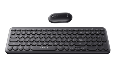 Set tastierë dhe maus Havit KB254GCM, wireless, i zi