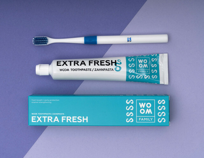 Pastë për dhëmbë Woom Family Extra Fresh, 75 ml