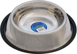 Tas metalik për qen Yarro International, 500ml, 17cm, me bazë gome