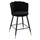 Stol velvet + metal 50×50×90 cm (HM8736.04), zezë