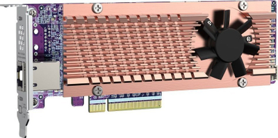 Kartë rrjeti QNAP QM2-2P410G1T, PCIe, 10GbE RJ-45, bakër