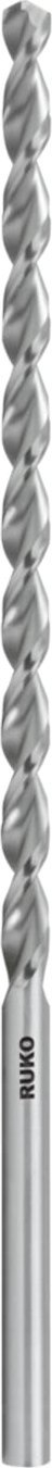 Stërvitëse spirale Ruko DIN 1869 TL3000 HSS-G, për vrima të thella, 2.0–12.0 mm, ngjyrë argjendt