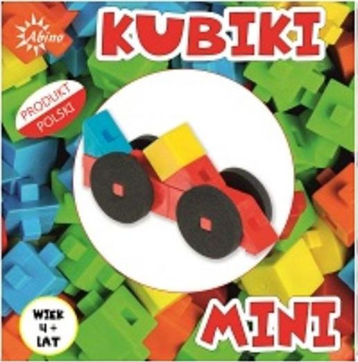 Lodër me kubikë Abino Kubiki Mini Abino Car, set kubikësh, makinë, shumëngjyrëshe