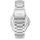 Ora burrash Lee Cooper Alexandre LC08368.371, automatike, 43mm, rrip metalik argjendtë
