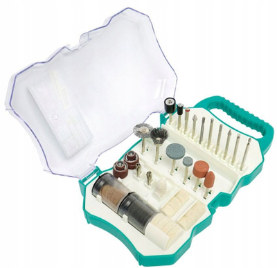 Set aksesorësh Pro'sKit PT-5100, 109 copë, për vegël rrotulluese, jeshil