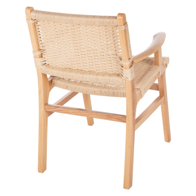 Kolltuk IGNACIO, dru rubberwood, ulëse litar, 61×56×83 cm (HM9331.01)