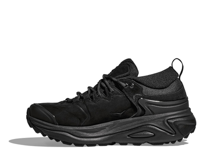 Atlete outdoor Hoka Kaha 3 Low GTX, lëkurë nubuck, Gore Tex, të zeza