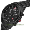Orë Swiss Military Hanowa Chiroptera Night Vision, kronograf, quartz, e zezë