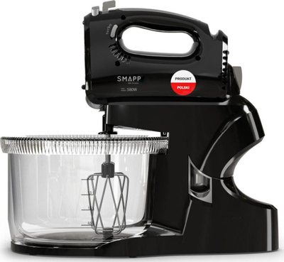 Mikser me qëndrim Smapp 451.8, 580W, tas rrotullues 3.3L, i zi