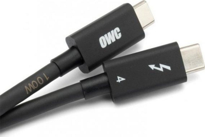 Kabllo USB OWC USB‑C në USB‑C, 2 m, 40 Gbit/s, e zezë