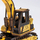 Puzzle 3D druri Robotime ROETG508K Eskavator, model inxhinierik, me bojë të verdhë