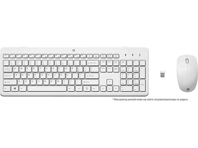 Set tastierë dhe mausi HP 230, wireless, me nano marrës, i bardhë