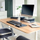 Qëndrim monitori Leitz Ergo Adjustable, deri 27", lartësi e rregullueshme, gri e errët