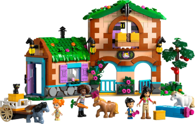 Lodër LEGO Friends Farm and Stable for Pony 42654, sete ndërtimi, me stallë