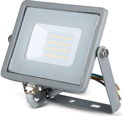 Reflektor V-TAC, 20 W, 1600 lm, 6400 K, ngjyrë hirte