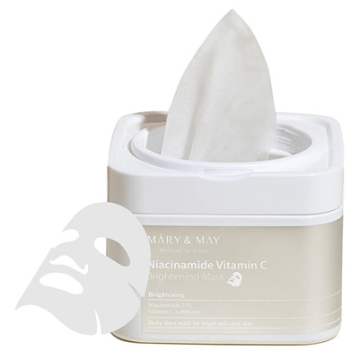 Maskë për fytyrë MARY & MAY Niacinamide Vitamin C, 30 copë