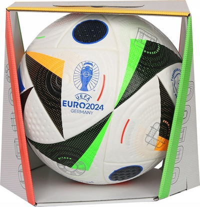 Top futbolli adidas Fussballliebe Euro24 Pro IQ3682, zyrtar i UEFA Euro 2024, nr. 5, i bardhë me shumë ngjyra