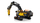 Lodër maket Volvo EC500 Hybrid Excavator, model ndërtimi, dekor, e verdhë