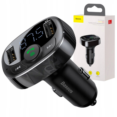 Transmetues FM Baseus S-09A, Bluetooth, 2x USB, microSD, i zi