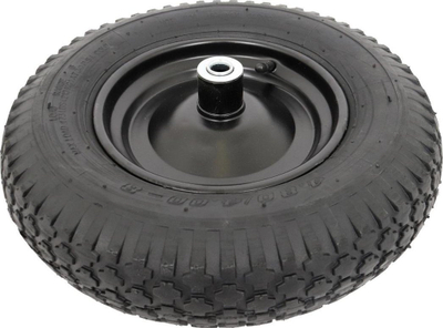 Rrotë pneumatike Green It 16", për bosht 16 mm, mban deri 150 kg, e zezë