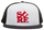 Kapele për meshkuj Quicksilver Oasis Trucker, e zezë/bardhë