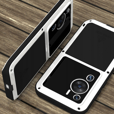 Mbulesë mbrojtëse Love Mei Powerful për Huawei P60 P60 Pro, e fortë rugged, 360°, e zezë