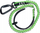 Rrip sigurie elastik Luna, me karabiner, 90–140 cm, jeshil