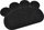 Tapet për rërë për mace Pattou, PVC, 30x40cm, i zi