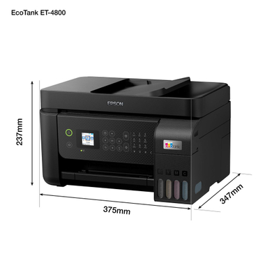 Printer multifunksion Epson EcoTank ET-4800, Inkjet A4, Wi‑Fi, i bardhë