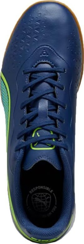 Këpucë futbolli për sallë Puma King Match IT M 107261 02, taban gome non marking, mikrofibër, bleu