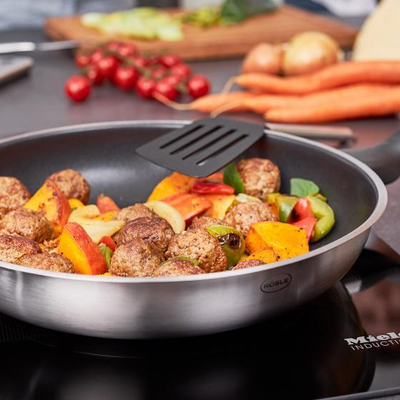 Tigan Rosle Basic Line, 24cm, çelik inox, ngjyrë argjendi